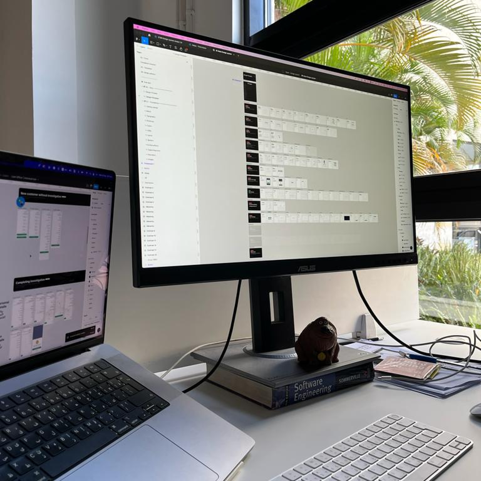 Detail — design or code on screen