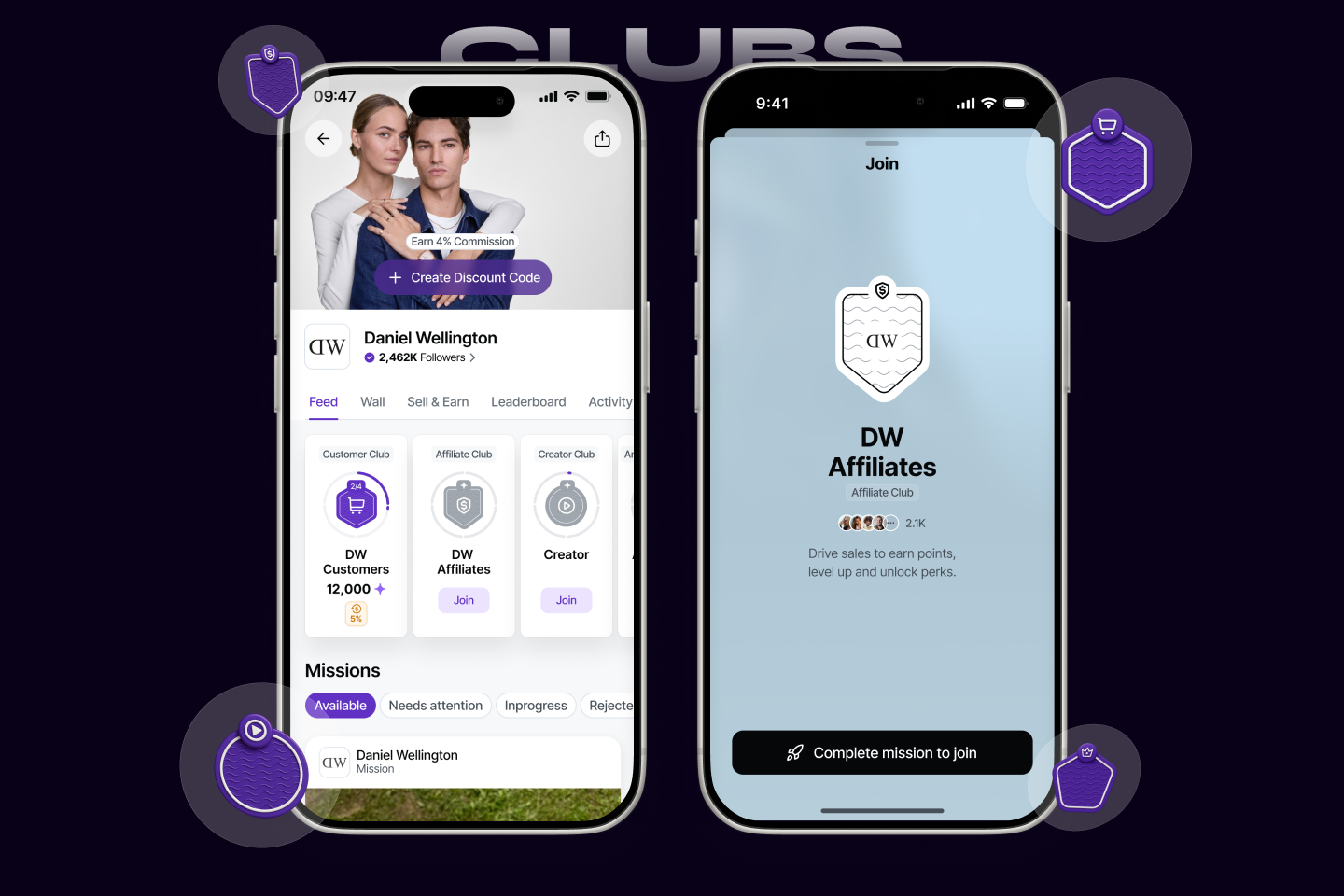Club Levels — active progress toward next tier