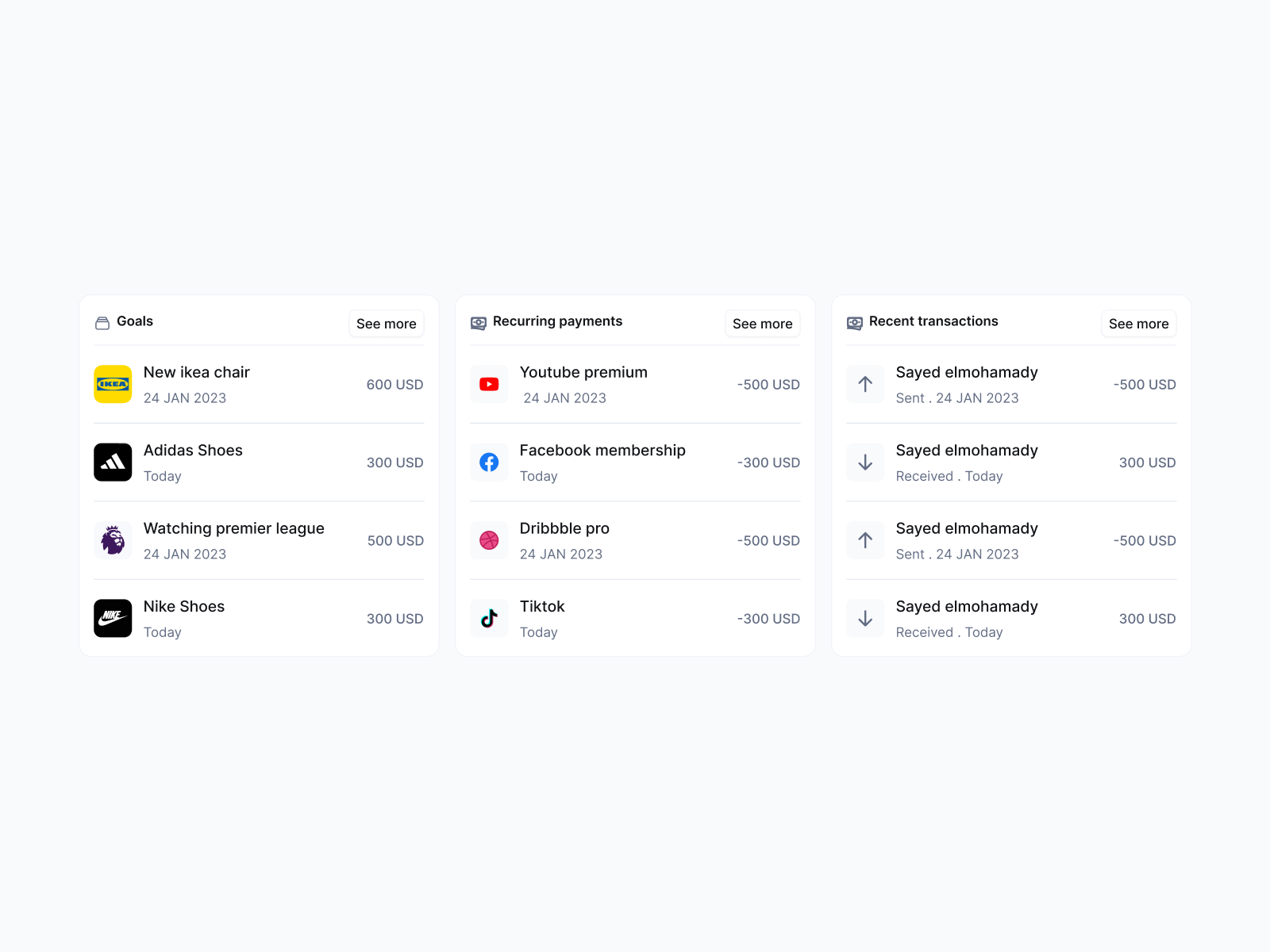 List component — English