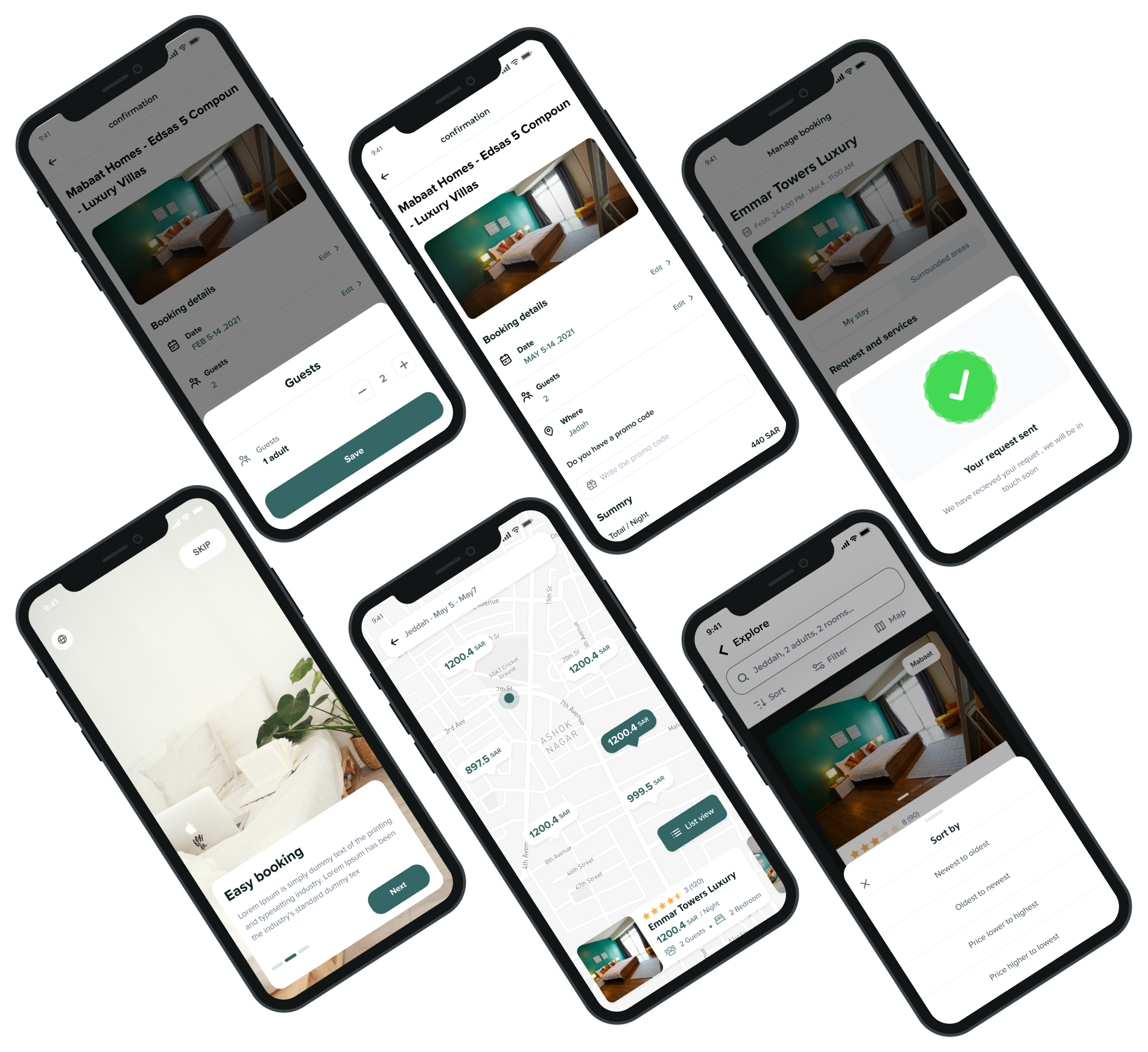Mabaat complete app screens overview