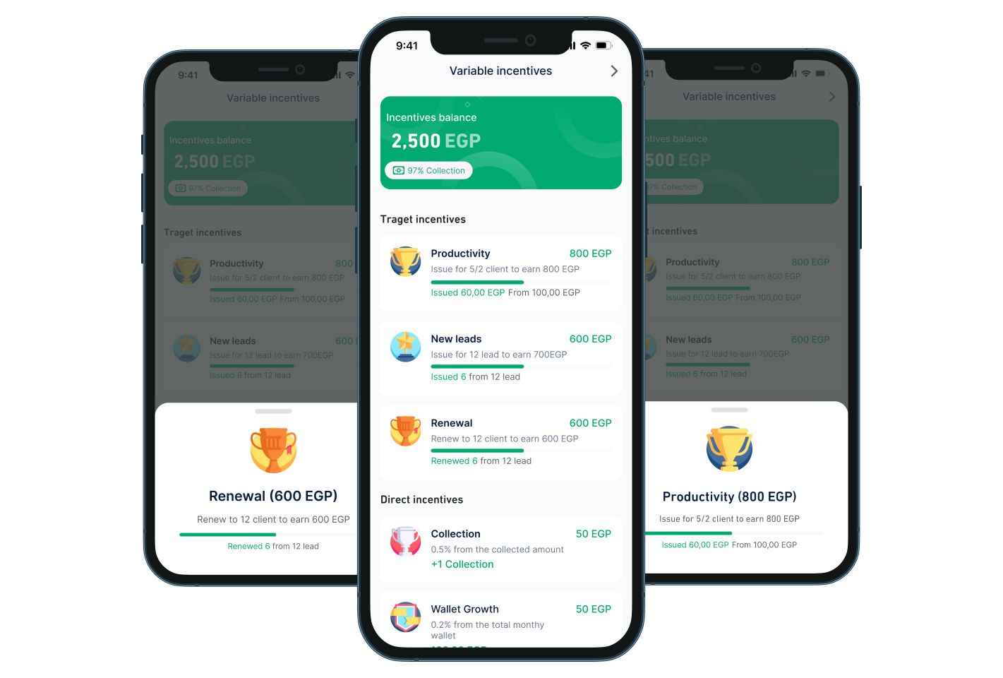 Badges, recommended actions, and client location logging
