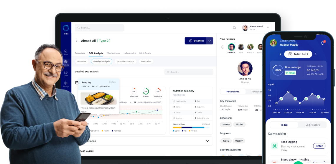Otida health tracking app preview